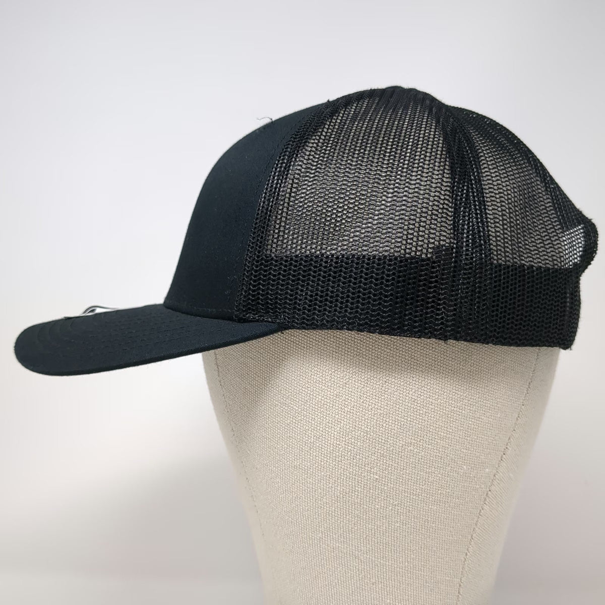 Richardson Trucker Hat Black One Size 112 Mesh Back Snapback Kono Embroidered