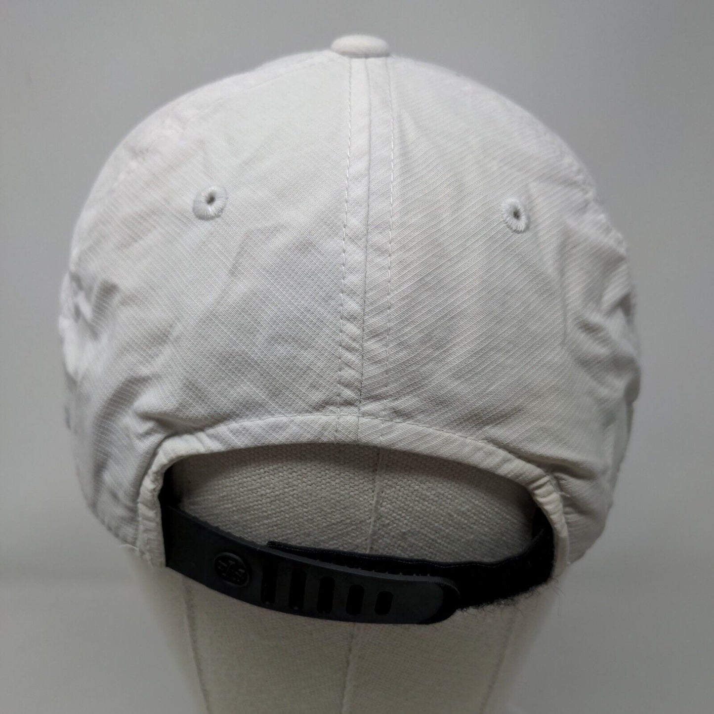 Spenn Strapback Hat White One Size Adjustable Embroidered American Needle