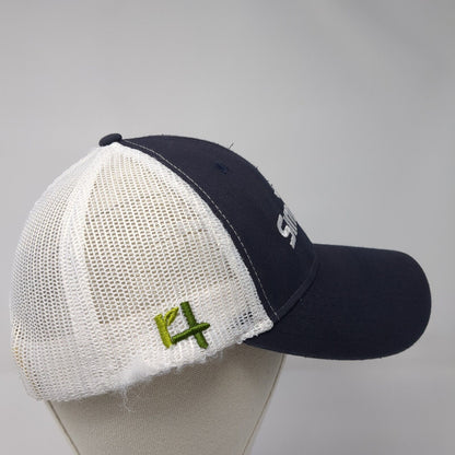 Simplot Snapback Mesh Back Trucker Hat Blue One Size Colorblock 6 Panel