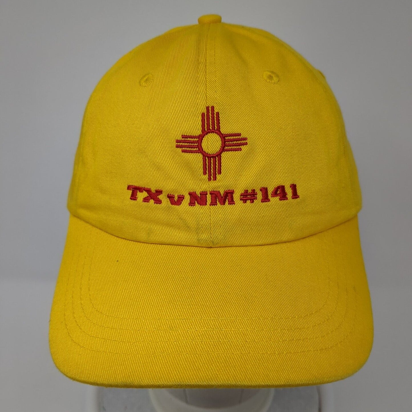 TXvNM #141 Strapback Hat Yellow One Size Legend Fit Embroidered Elevate Cotton