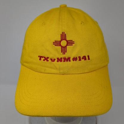 TXvNM #141 Strapback Hat Yellow One Size Legend Fit Embroidered Elevate Cotton