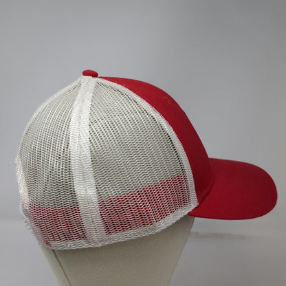 Cotopaxi Trucker Hat Red White One Size Mesh Back Snapback Mountain Patch Cotton