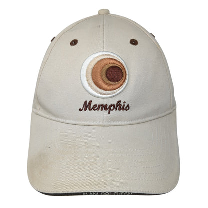 Memphis Plan! Do! Check! Baseball Cap Beige One Size Adjustable Embroidered