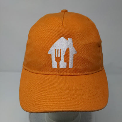 Lieferando Slideback Hat Orange OSFA Solid Adjustable Embroidered
