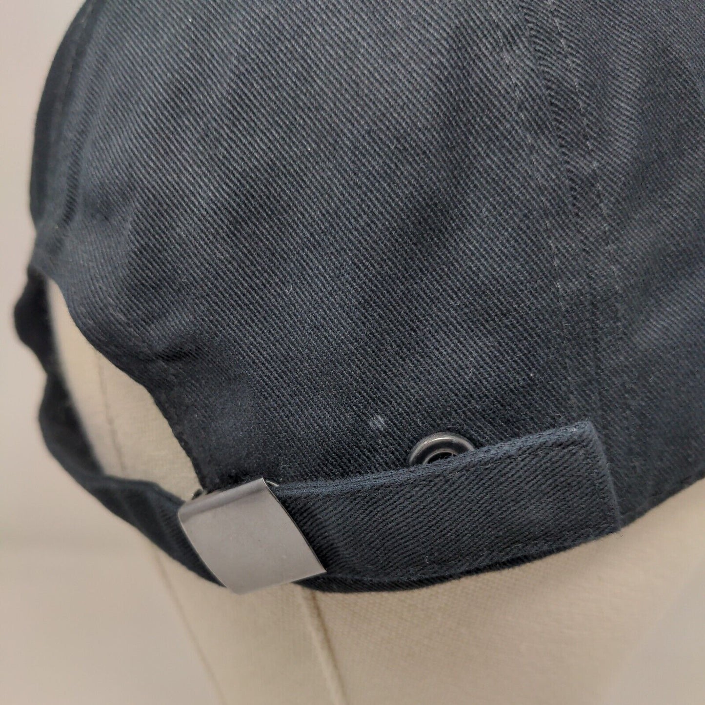 Letter V Slideback Hat Black One Size Embroidered Adjustable 6 Panel