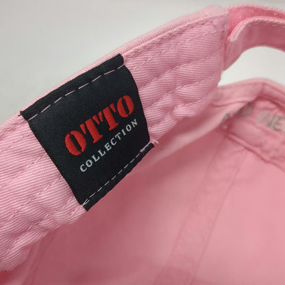 OTTO Army Cap Pink One Size United Metals Strapback Cotton Cadet Style Work Hat