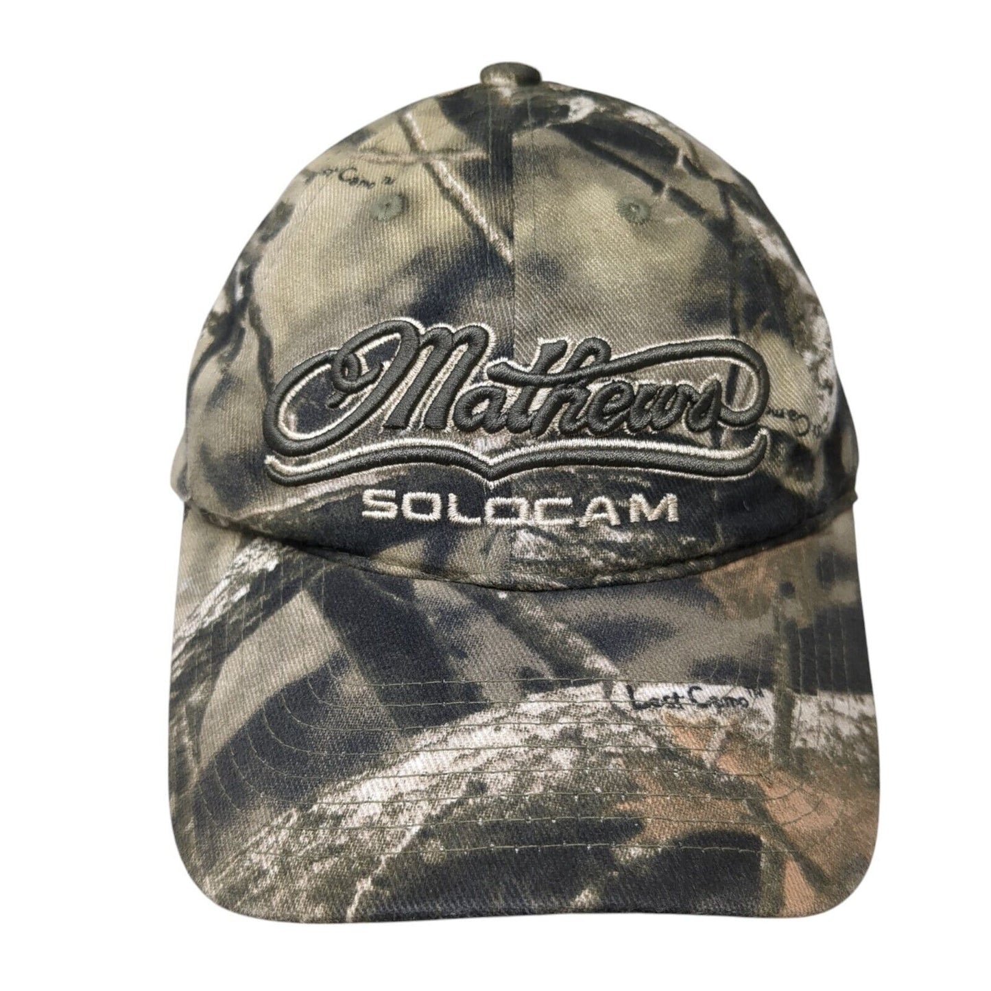 Matthews Solocam Strapback Hat Camouflage OS Adjustable Embroidered 6 Panel