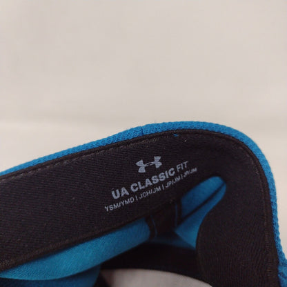 Under Armour Fitted Hat Blue Youth S/M Embroidered Classic Fit Solid
