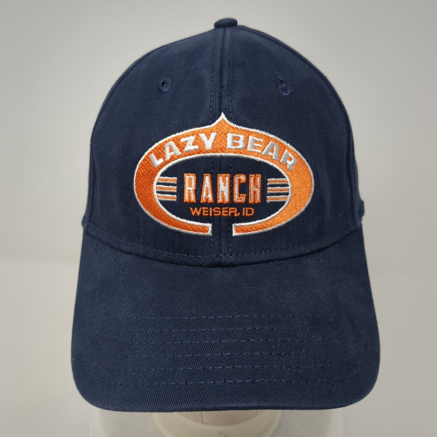 Lazy Bear Ranch Fitted Hat Blue L/XL Embroidered Otto Flex 6 Panel