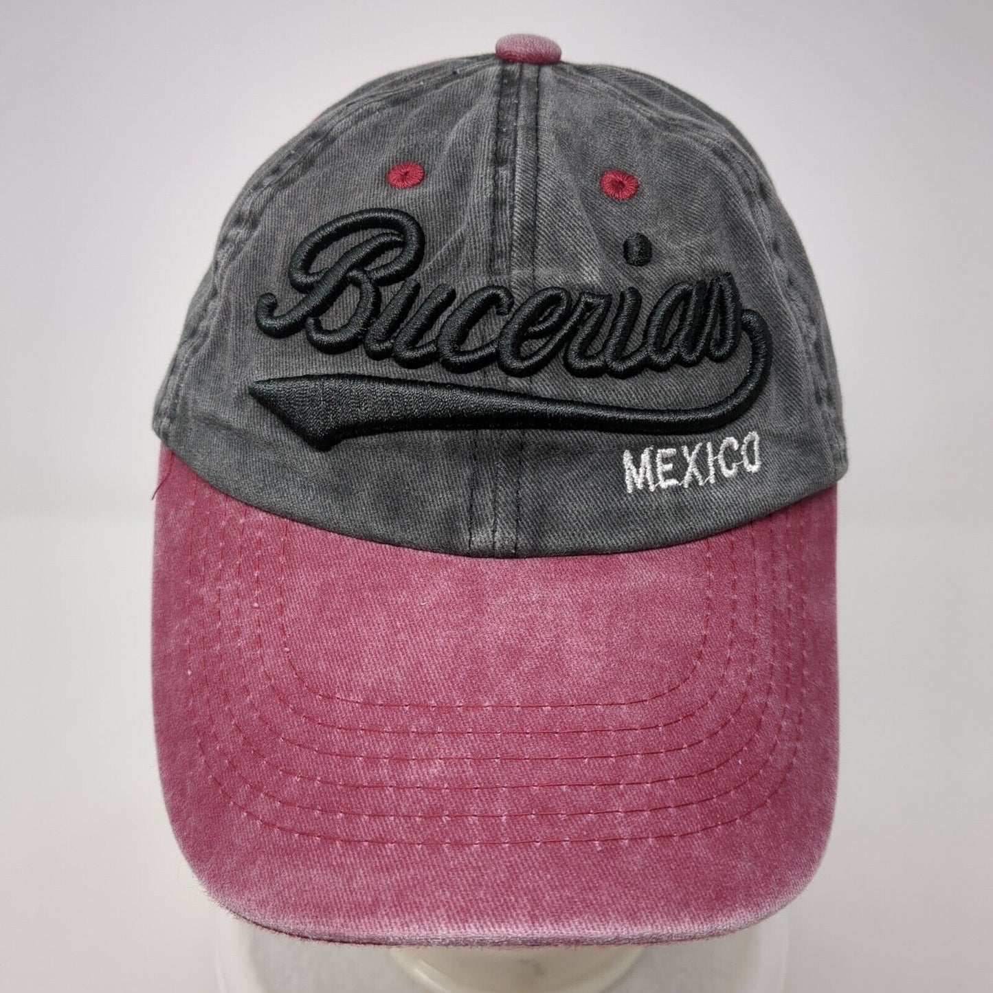 Bucerias Mexico Slideback Hat Multi OSFA Embroidered Colorblock 6 Panel