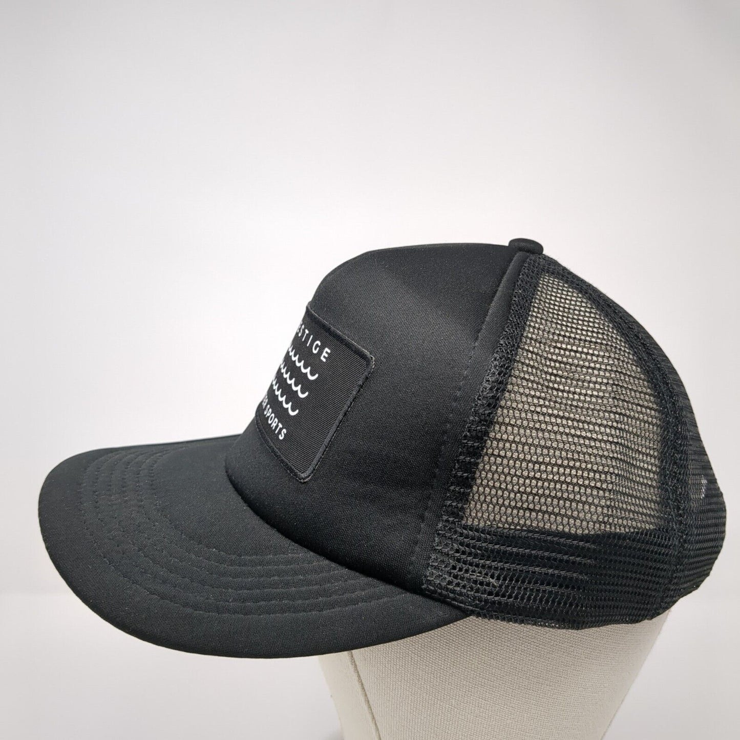 Prestige Water Sports Snapback Trucker Hat Black One Size Mesh Back