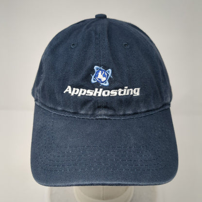 AppHosting Slideback Hat Blue One Size Adjustable Embroidered Port & Company