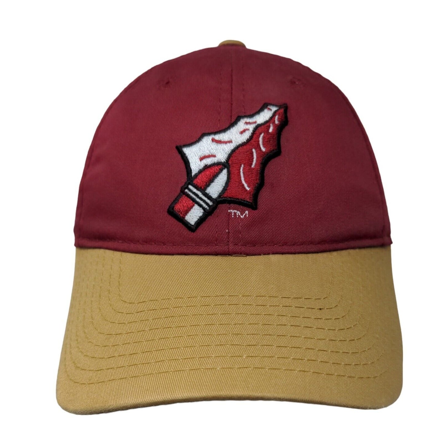 OC Sports Men's Strapback Hat Red OSFM Embroidered Florida State Seminoles Logo