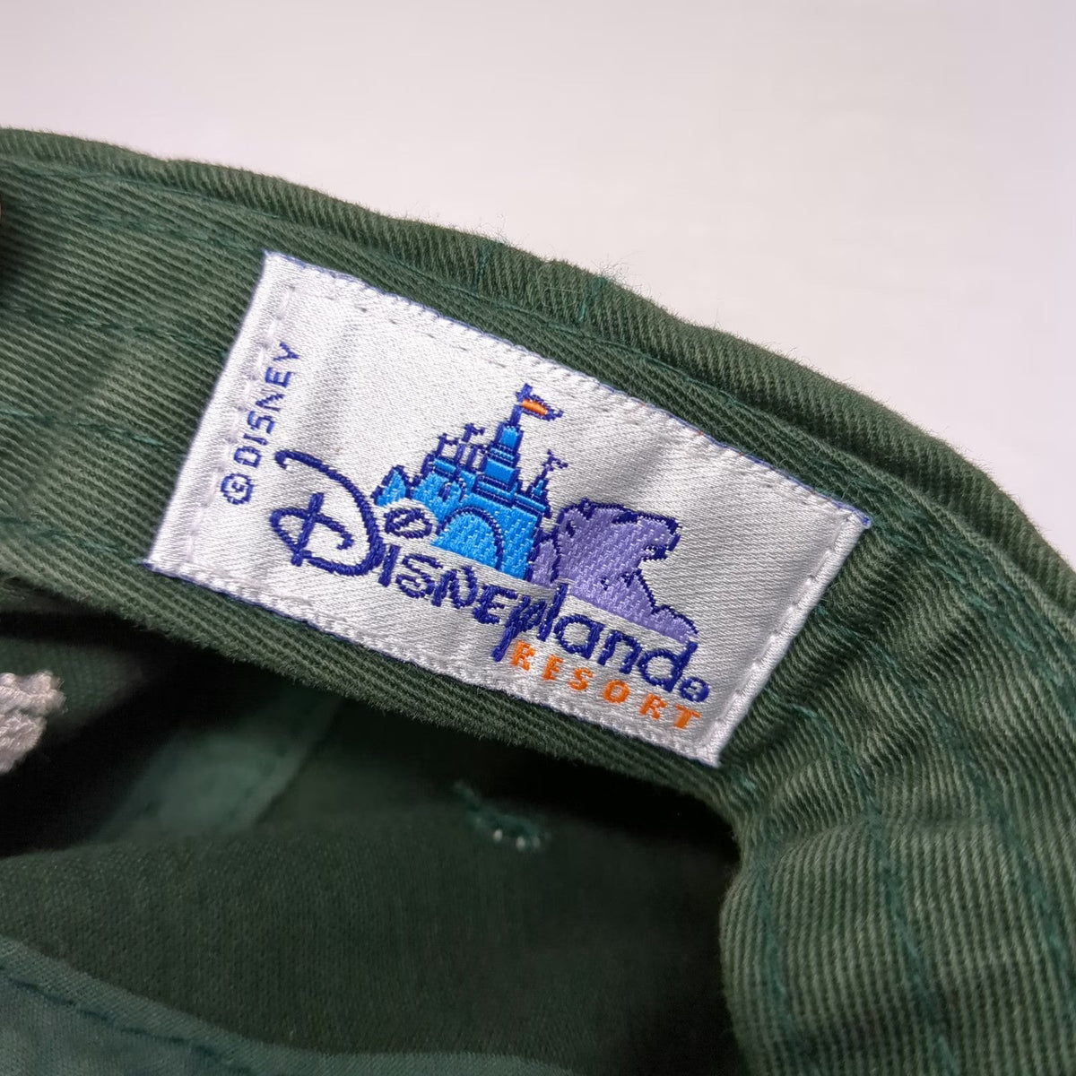 Disney Baseball Cap Green One Size Condor Flats Air Tours Leather Strap Hat