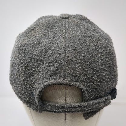 GAP 5 Panel Gray OS Hat Ear Flaps Thinsulate Fleece Winter Strapback Vintage