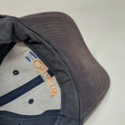 Quadra Chemical Western Strapback Hat Blue One Size Embroidered 6 Panel