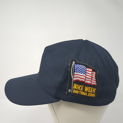 Bike Week Daytona 2005 Snapback Hat Blue One Size Adjustable North Star