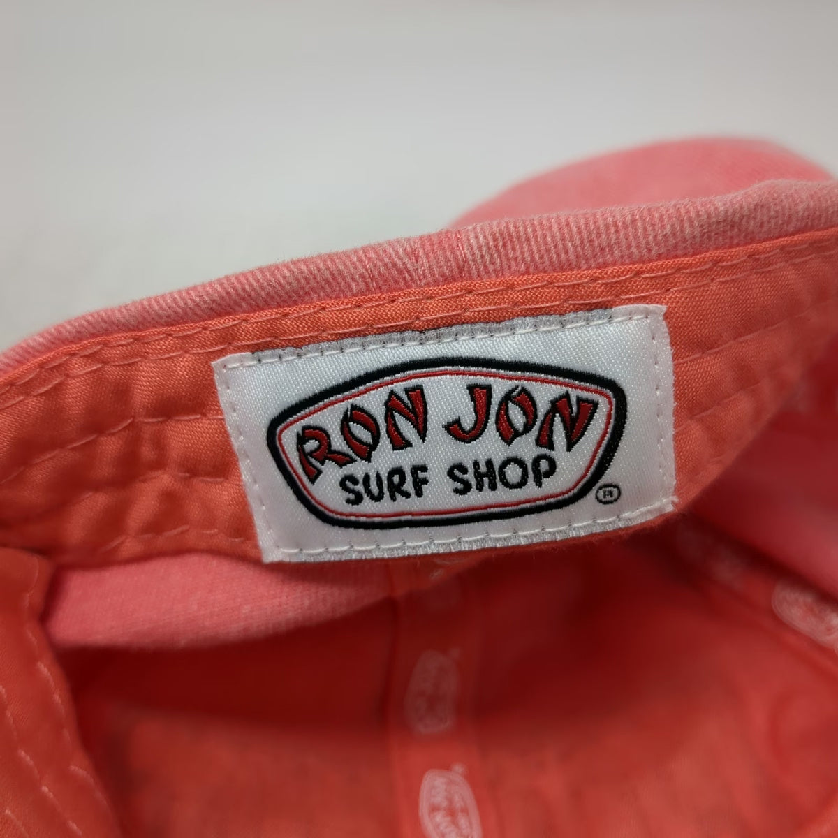 Ron Jon Surf Shop Baseball Cap Pink One Size Beach Sunset Distressed Patch Hat