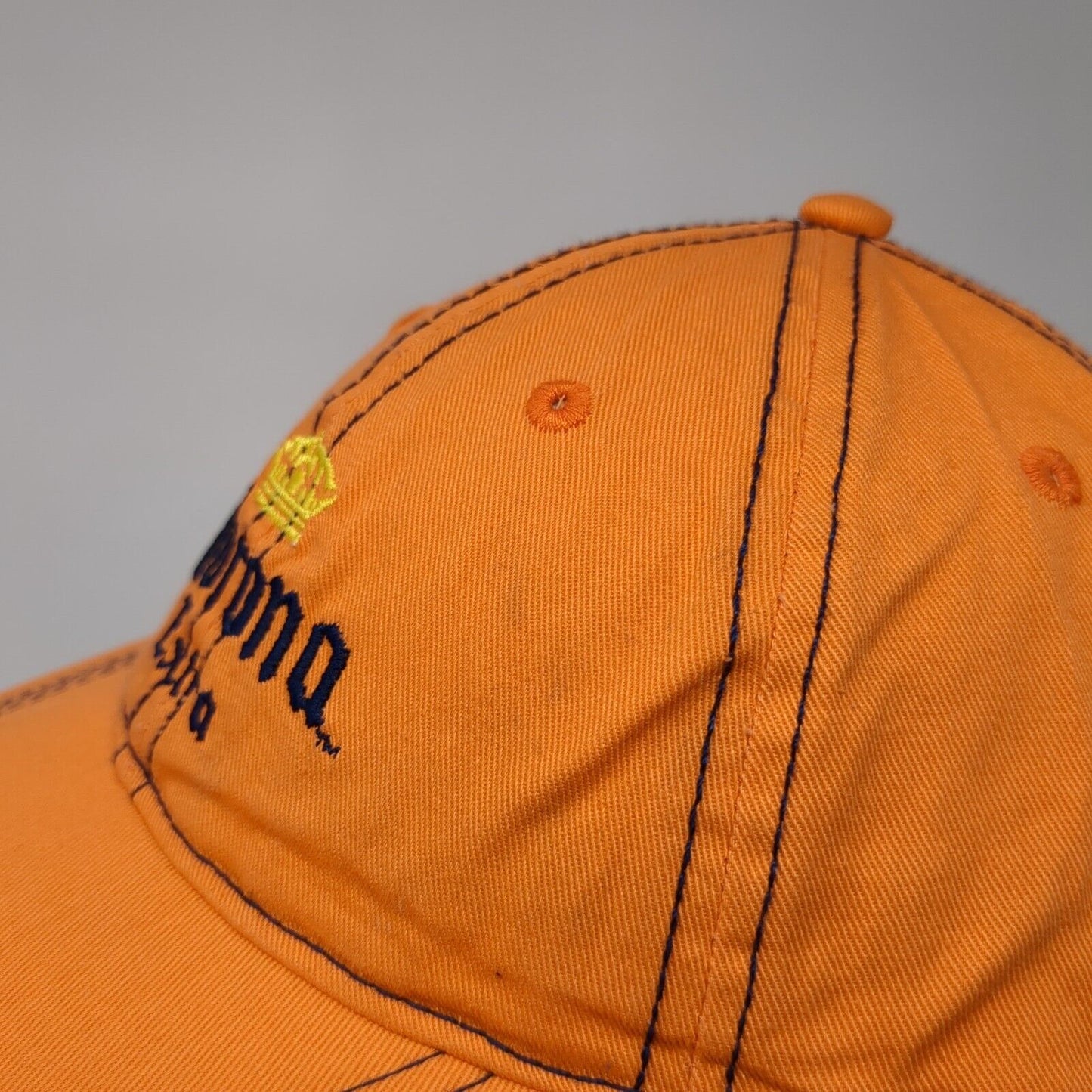 Corona Extra Strapback Hat Orange One Size Adjustable Embroidered 6 Panel Cotton