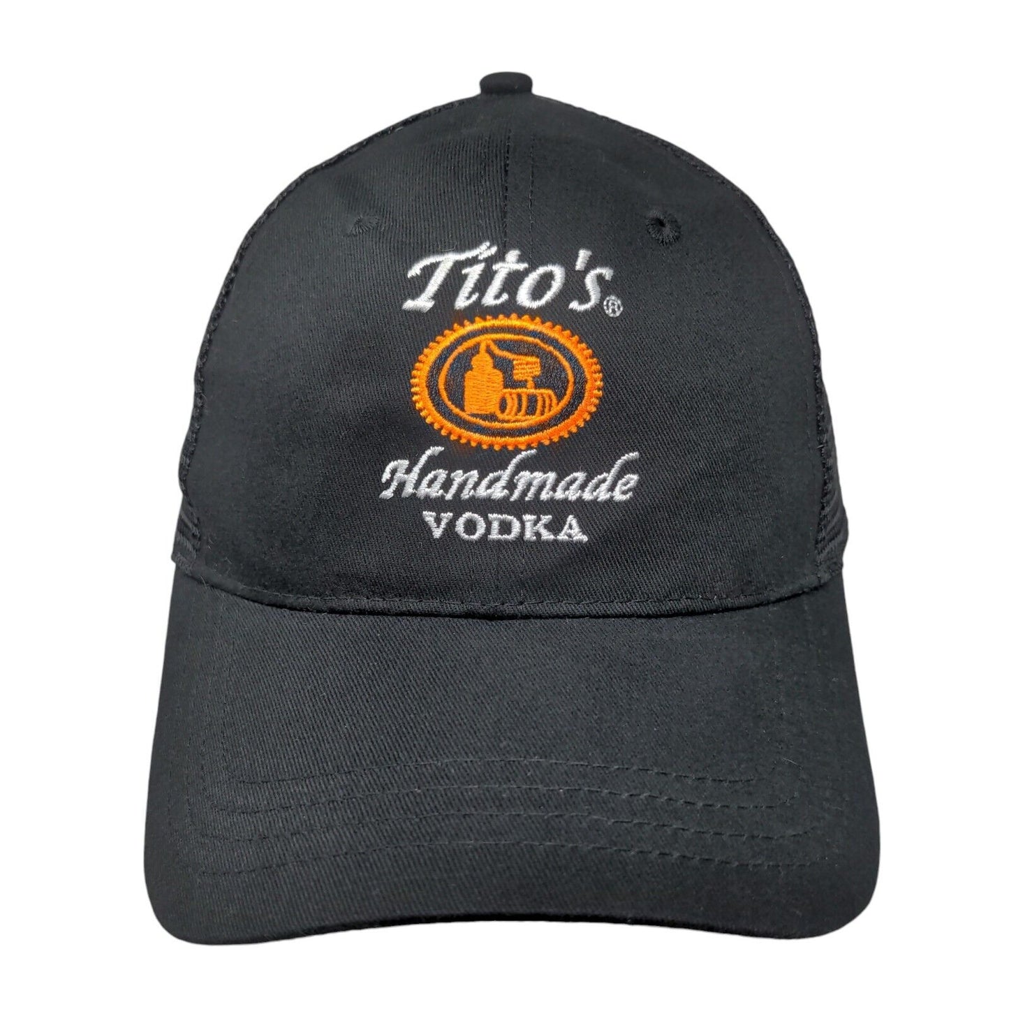 Tito's Handmade Vodka Snapback Mesh Back Trucker Hat Black One Size