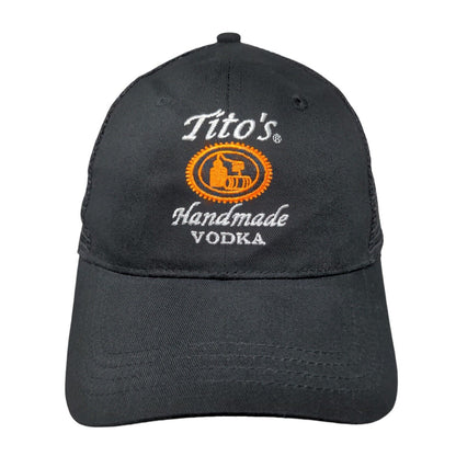 Tito's Handmade Vodka Snapback Mesh Back Trucker Hat Black One Size