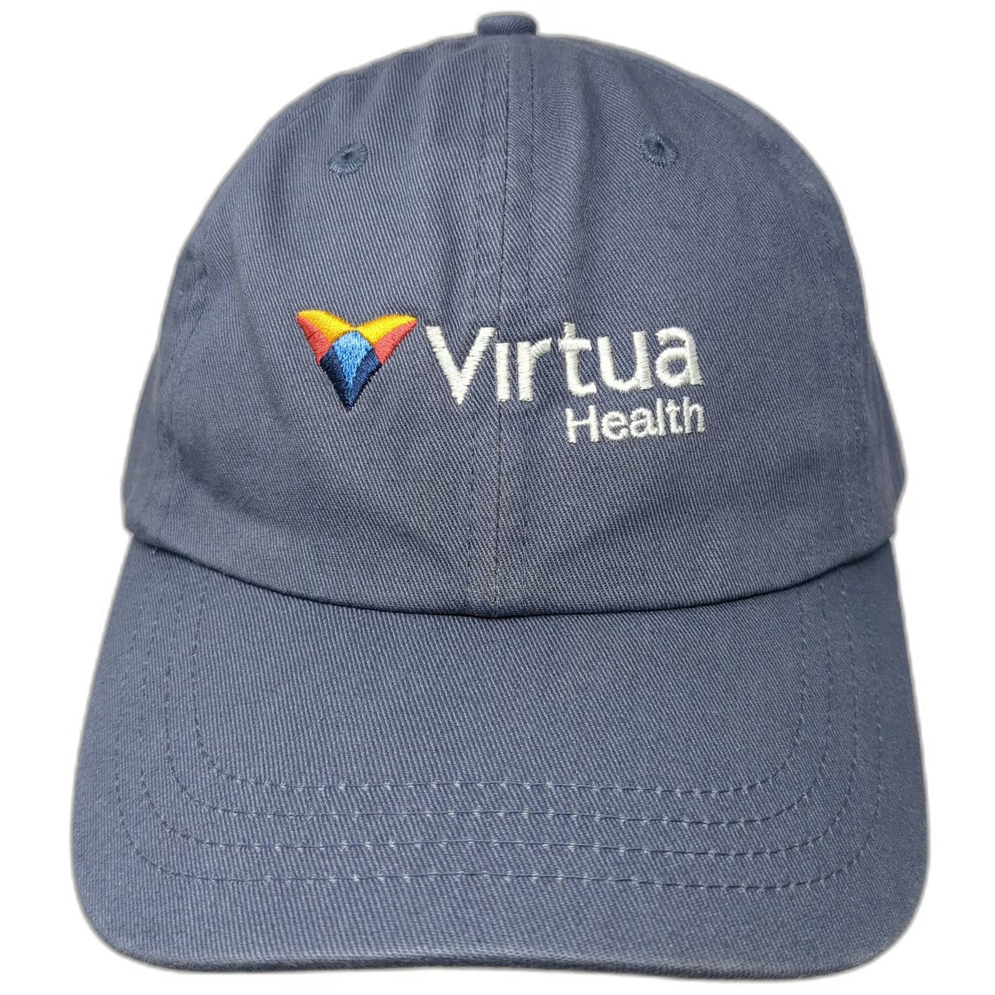 Paramount Baseball Cap Blue One Size Slideback Virtua Health Logo Cotton Hat