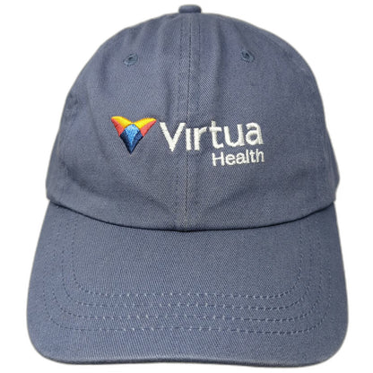 Paramount Baseball Cap Blue One Size Slideback Virtua Health Logo Cotton Hat