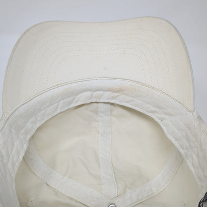 Camille Hind Golf Baseball Cap Beige One Size Adjustable Embroidered 6 Panel