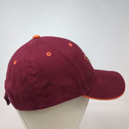 Signatures Virginia Tech Hokies NCAA Cap Red Orange One Size VT Logo Strapback