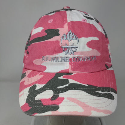 R.E. Michel Company Slideback Hat Pink Camouflage One Size Embroidered 6 Panel