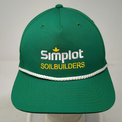 Richardson 5 Panel Hat Green One Size Simplot Soilbuilders Rope Cord Snapback