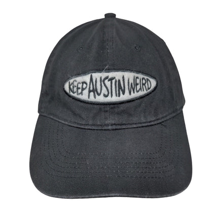 Keep Austin Weird Slideback Hat Black One Size 6 Panel Port & Company