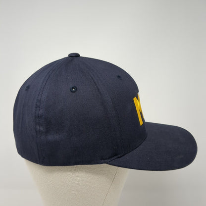 MYB Fitted Hat Blue 6 7/8-7 3/8 Flexfit Embroidered 6 Panel Pacific Headwear