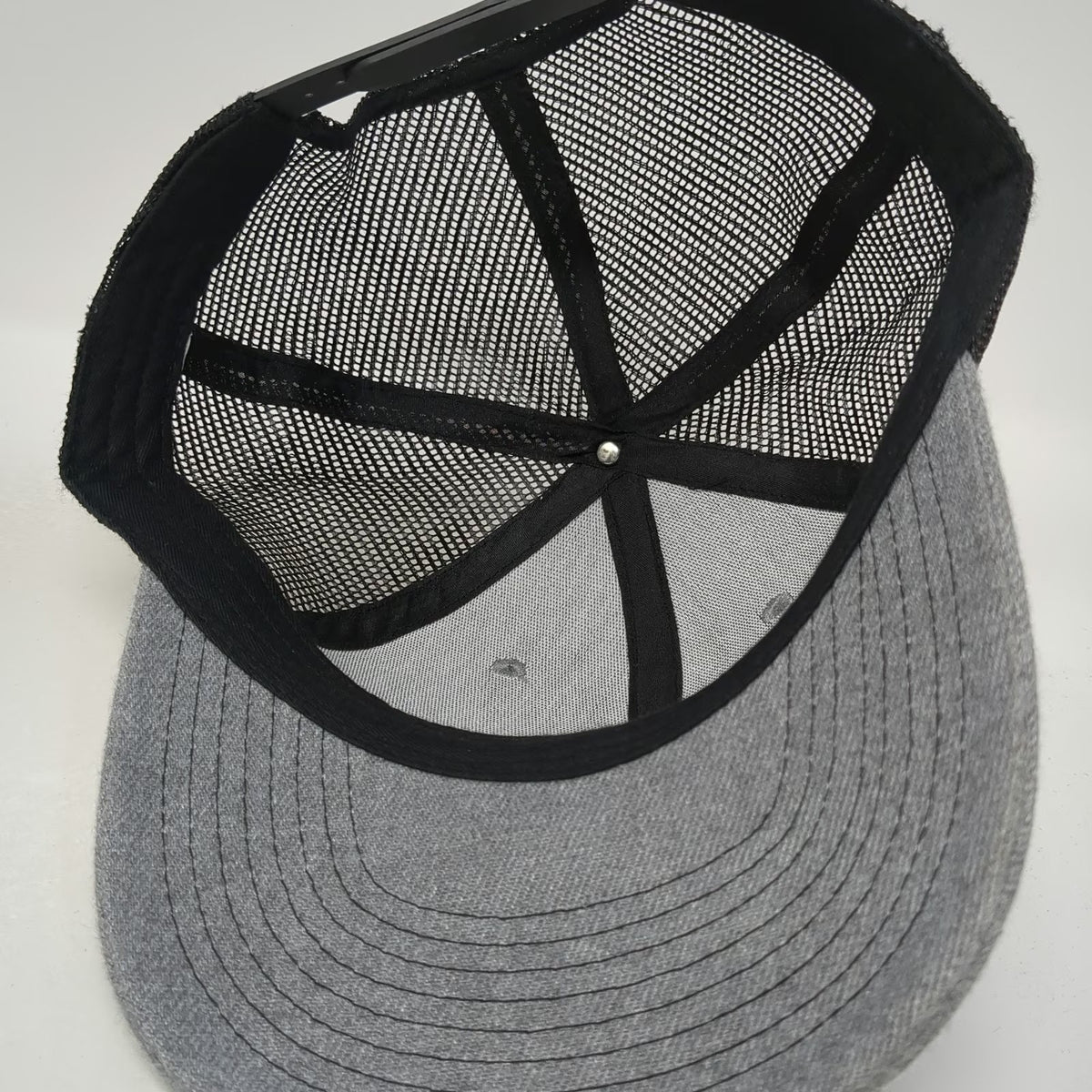 Trucker Hat Gray One Size Sugar Skull Snapback Mesh Back Curved Brim Floral Art