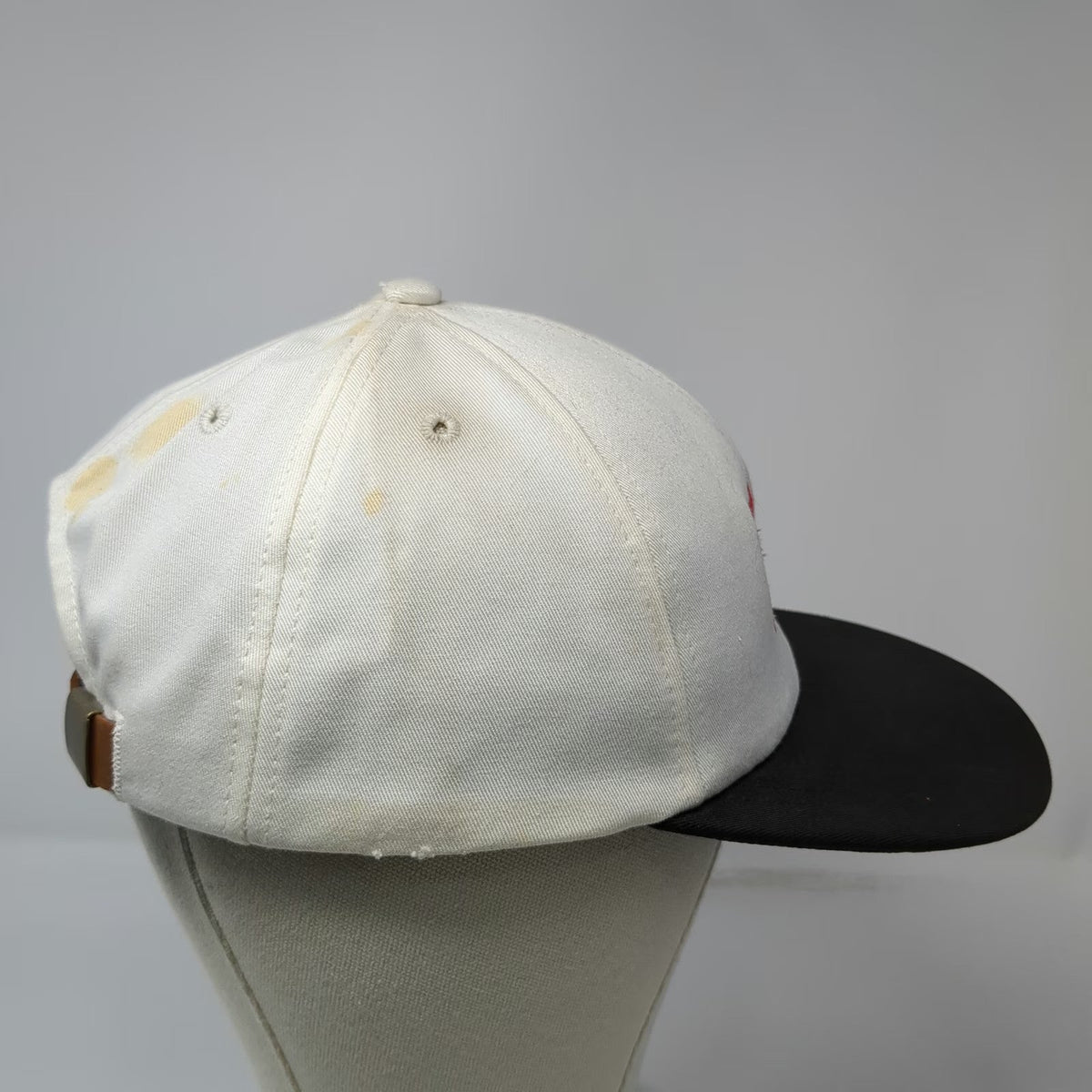 Firethorn 5 Panel White OSFM Hat D&B Supply Leather Strapback Farm Ranch Store