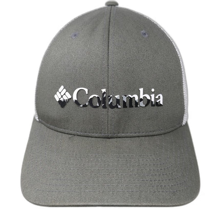 Columbia Baseball Cap Gray One Size Mesh Back Snapback Hat Outdoor Fishing Sport