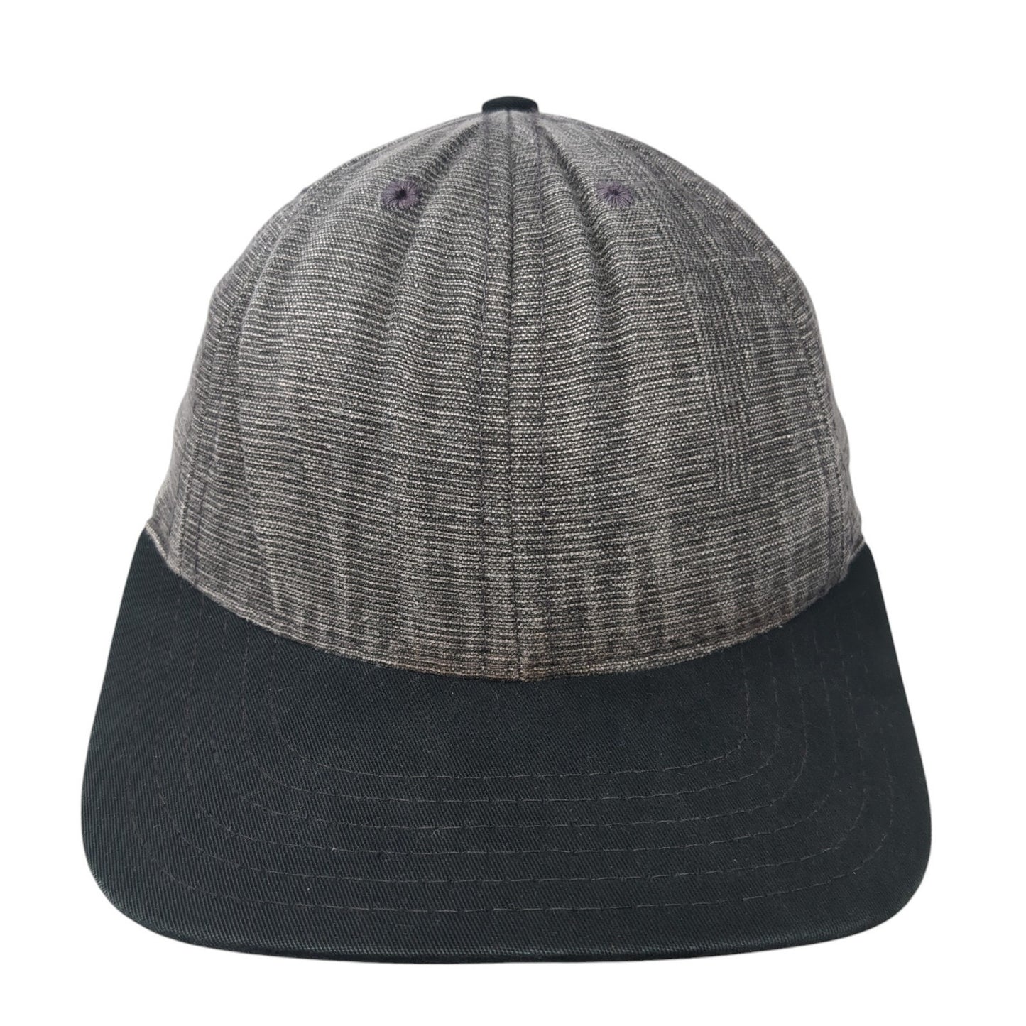 Unbranded Slideback Hat Gray One Size Adjustable Leather Strap Blank