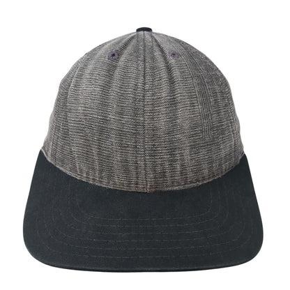 Unbranded Slideback Hat Gray One Size Adjustable Leather Strap Blank