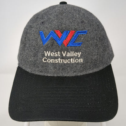 New Era Baseball Cap Gray One Size West Valley Construction Wool Slideback Hat