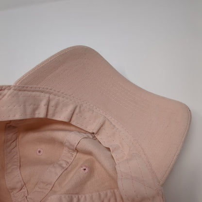 Unbranded Slideback Hat Pink One Size Adjustable Vented Holes 6 Panel Blank