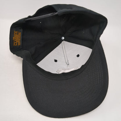 Sheep Snapback Hat Black One Size Adjustable Embroidered The Classics Yupoong