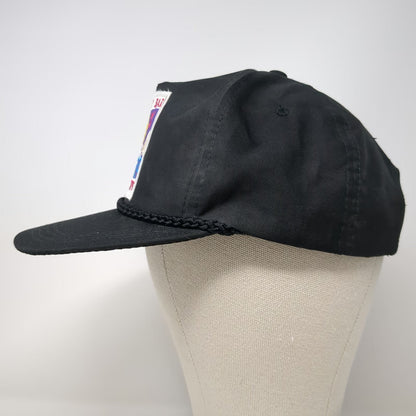 Sportcap 5 Panel Black One Size Hat Mackay Bar River Trips Rope Slideback Patch