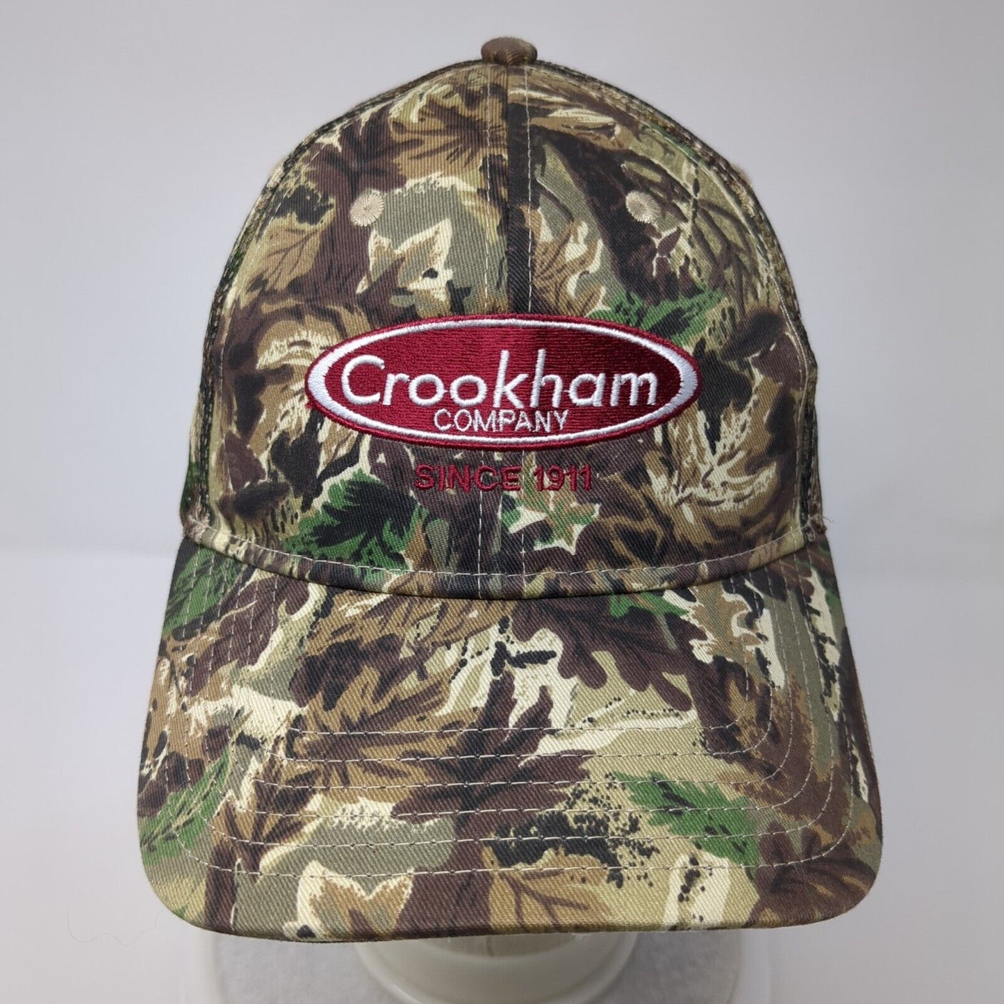 Crookham Company Since 1911 Strapback Trucker Hat OSFM Mesh Back Otto
