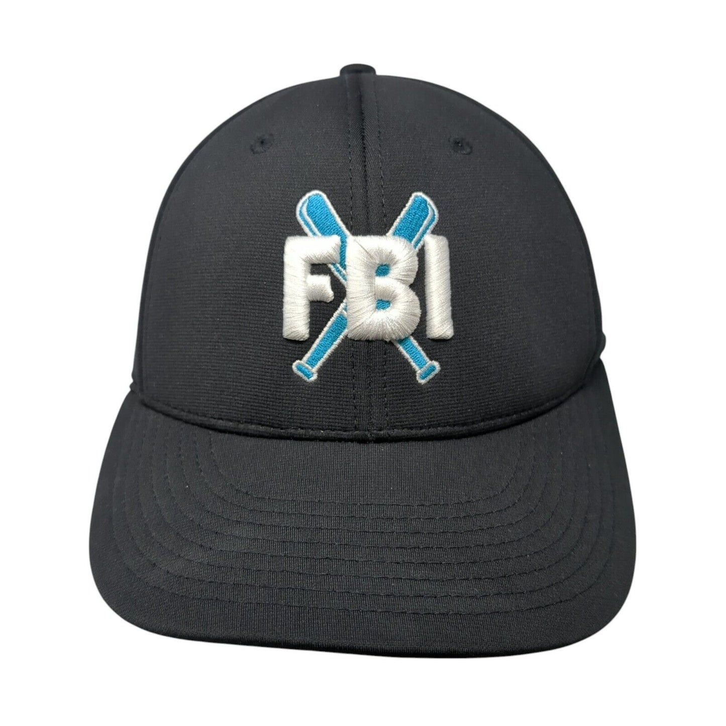 FBI Fitted Baseball Cap Black S/M Lightweight Embroidered Pulse PTS20 Richardson