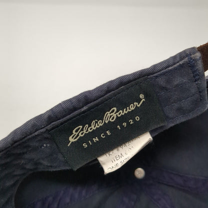 Eddie Bauer Expedition Ready 1920 Slideback Hat Blue OS Adjustable 6 Panel