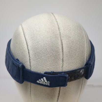 Adidas Visor Blue One Size Embroidered Logo Cotton Adjustable Sport Golf Hat