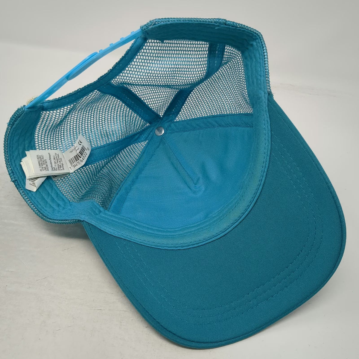 Roxy Trucker Hat Blue XL Gold Logo Mesh Snapback Adjustable Surf Skate Beach