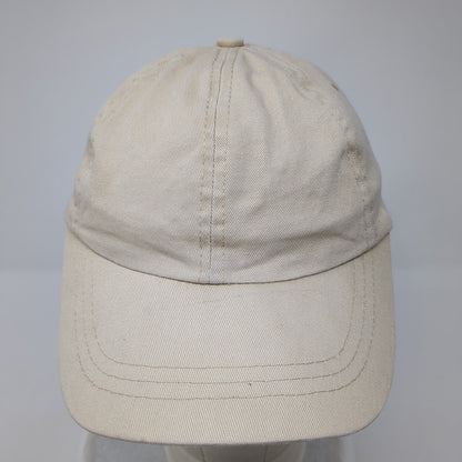 Unbranded Strapback Hat Tan One Size Blank Adjustable 6 Panel Solid