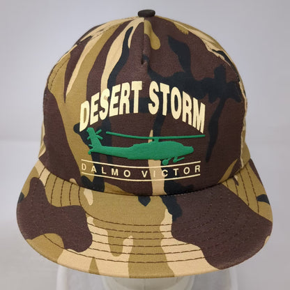 Geiger Bros 5 Panel Brown Green Camo One Size Hat Desert Storm Dalmo Victor USA