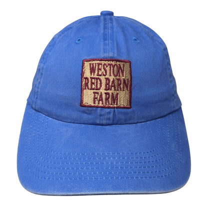 Weston Red Barn Farm Slideback Hat Blue One Size Adjustable Port Authority